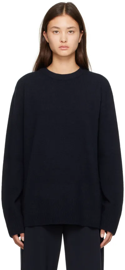 The Row Sibem Sweater In Dark Navy