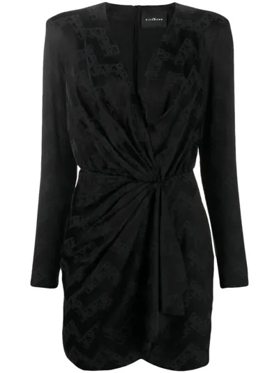 John Richmond Minikleid Mit Logo-print In Black