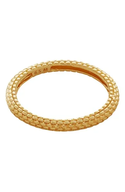 Monica Vinader Heirloom Stacking Ring In 18k Gold Vermeil