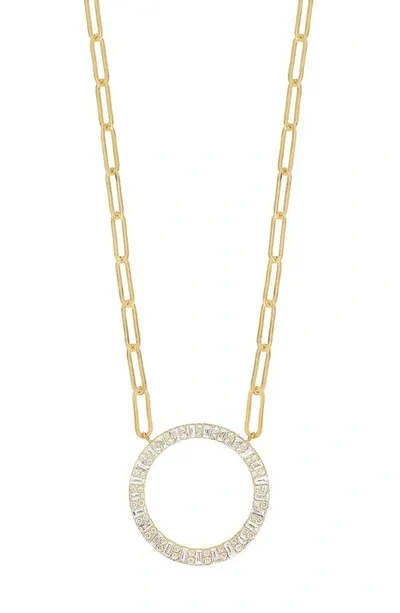 Bony Levy Gatsby Trend Diamond Circle Pendant Necklace In 18k Yellow Gold