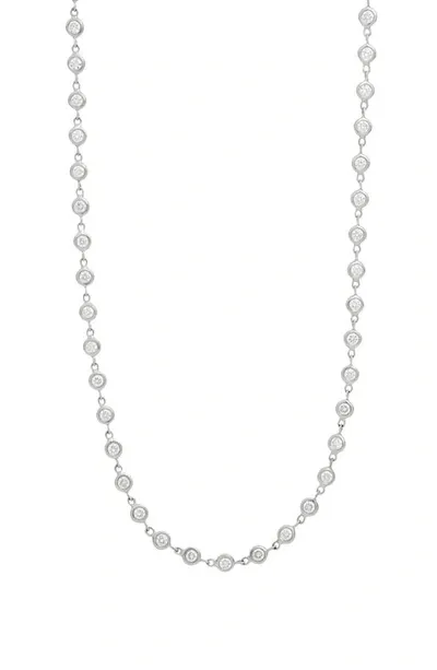 Bony Levy Aviva Diamond Station Necklace In 18k White Gold