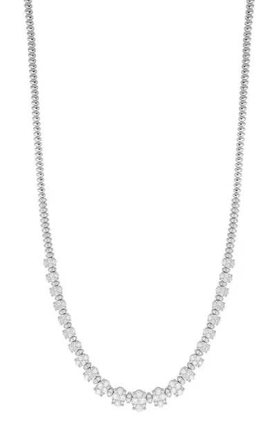 Bony Levy Audrey Graduating Diamond Necklace In 18k White Gold