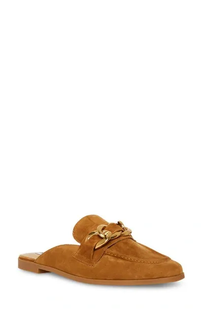 Steve Madden Cassady Loafer Mule In Cognac Suede