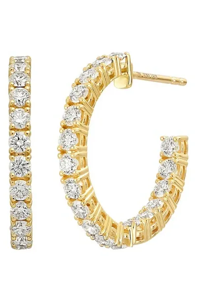 Bony Levy Audrey Diamond Hoop Earrings In 18k Yellow Gold