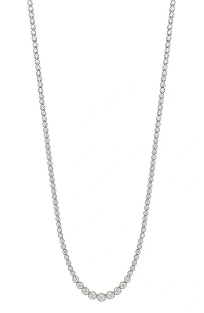 Bony Levy Audrey Diamond Tennis Necklace In 18k White Gold