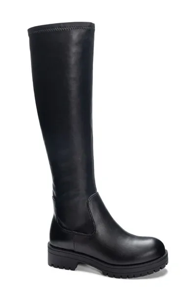 Dirty Laundry Veelo Knee High Platform Boot In Black