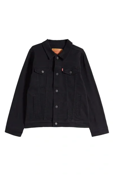 Levi's Kids' Trucker Jacket In Black