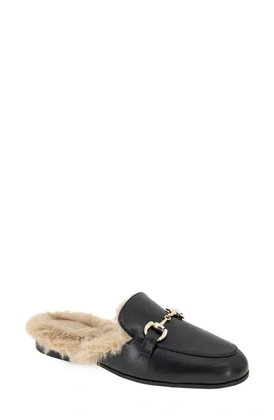 Bcbgeneration Zorie Faux Fur Bit Mule In Black