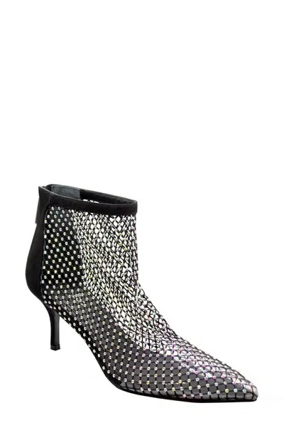 Charles By Charles David Afterhours Rhinestone Mesh Bootie In Black