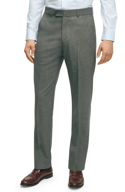 Brooks Brothers Wool Pants In Lightgrey