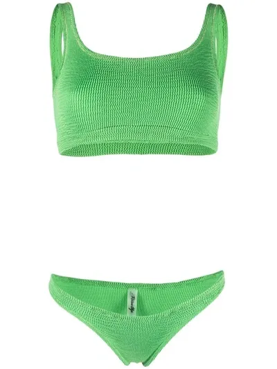 Reina Olga Ginny Boobs Stretch Bikini Set In Green