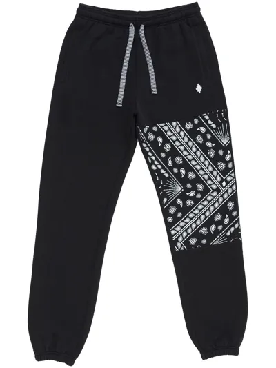 Marcelo Burlon County Of Milan Bandana Relax Trousers In Black