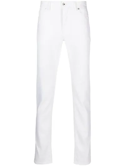 Brioni Tief Sitzende Slim-fit-jeans In White