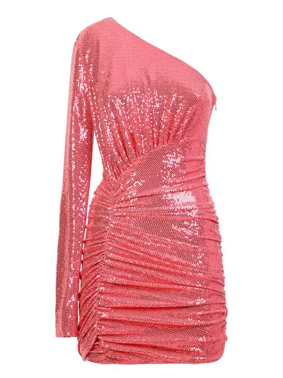 Alexandre Vauthier One-shoulder Sequin-embellished Minidress In Pink