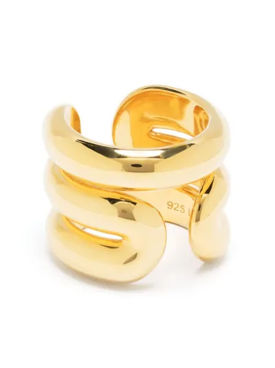 Uncommon Matters Torrent Sculpted-design Ring In Gold