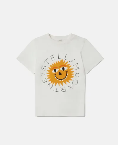 Stella Mccartney Kids' Sunshine Monster T-shirt In White