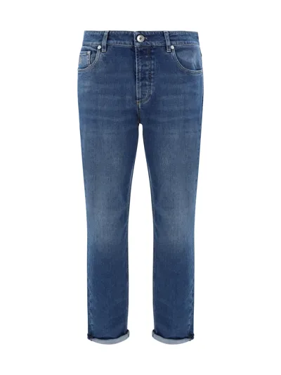 Brunello Cucinelli Jeans In Denim Medio Old