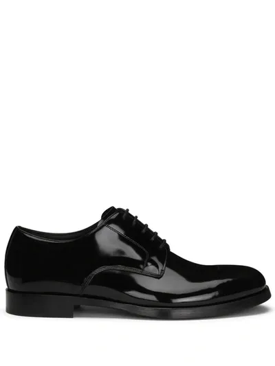 Dolce & Gabbana Leather Brogues In Black