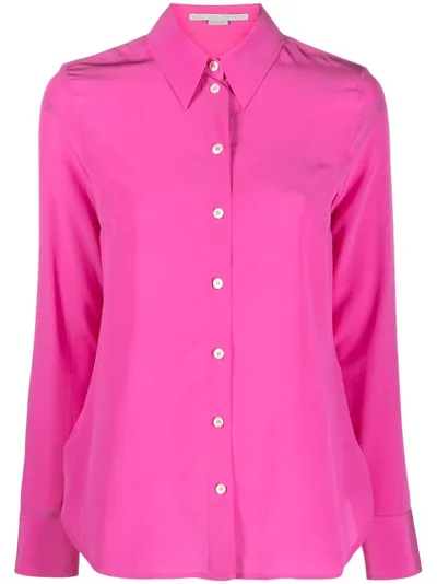 Stella Mccartney Silk Shirt In Pink