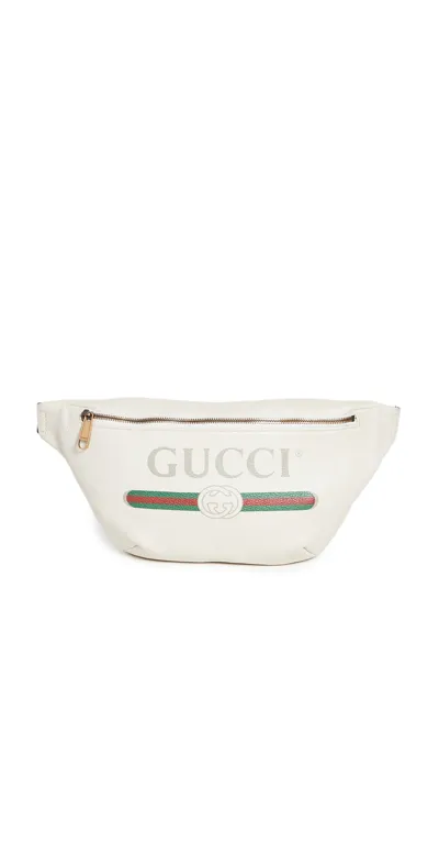 Shopbop Archive Gucci Logo Print Leather Sling Backpack