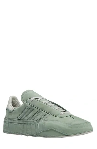 Y-3 Gazelle Sneaker In Silver Green Light Brown