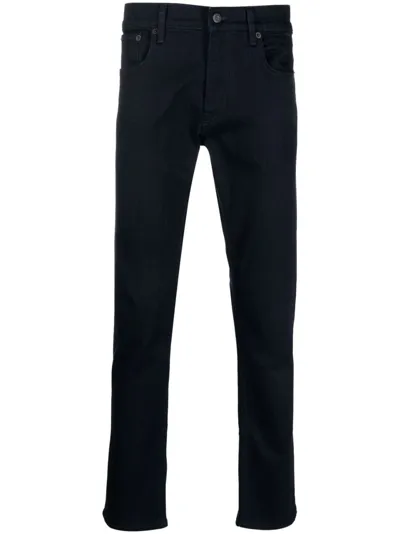 Ralph Lauren Purple Label Mid-rise Slim-fit Jeans In Blue