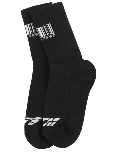 Vtmnts Black Barcode Socks