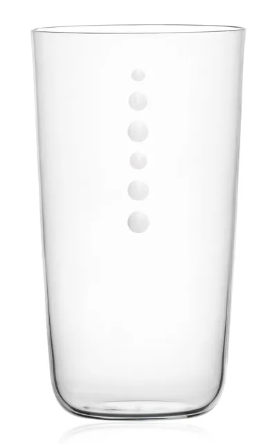 Lobmeyr Peace & War Crystal Beer Tumbler In Clear