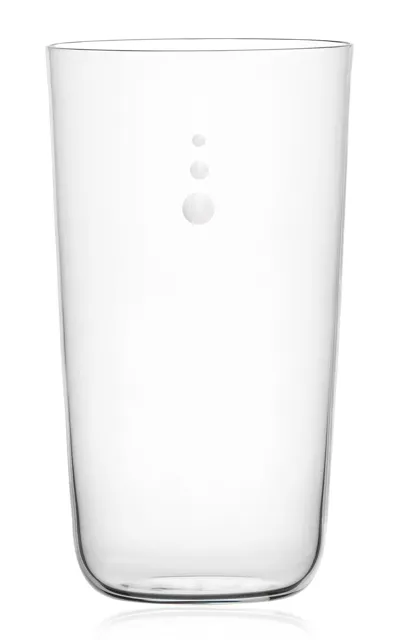 Lobmeyr Knowledge & Ignorance Crystal Beer Tumbler In Clear