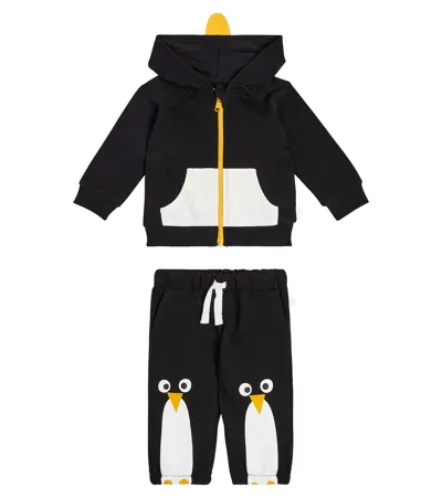 Stella Mccartney Baby Set Aus Kapuzenjacke Und Jogginghose In Black