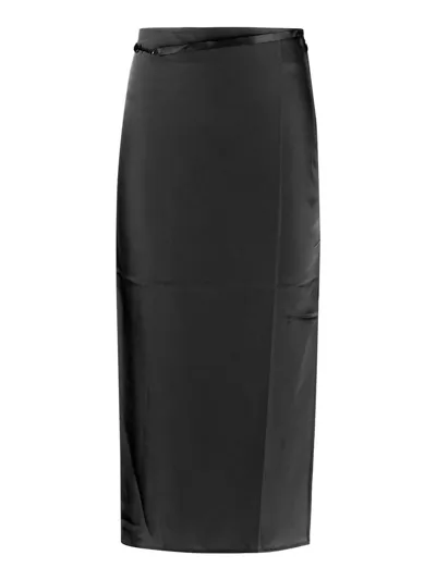 Jacquemus Midi Skirt In Black