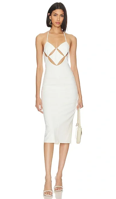 Camila Coelho Mayla Midi Dress In Ivory