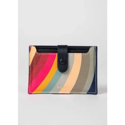 Paul Smith Multi Swirl Card Purse In Multicolour