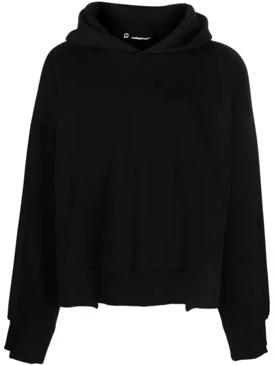 Styland Organic Cotton Fleece Hoodie In Black