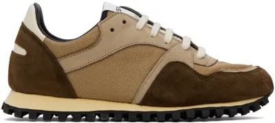 Spalwart Brown Marathon Trail Low Sneakers In Bark