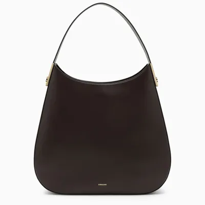 Ferragamo Dark Brown  Hobo Bag