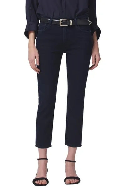 Citizens Of Humanity Isola Crop Straight Leg Jeans In Multi