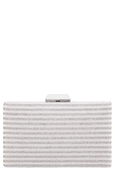 Nina Desyre Embellished Minaudière In White