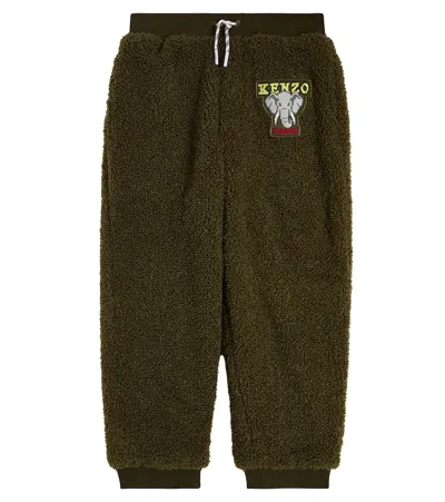 Kenzo Kids' Fleece Sweatpants In Beige