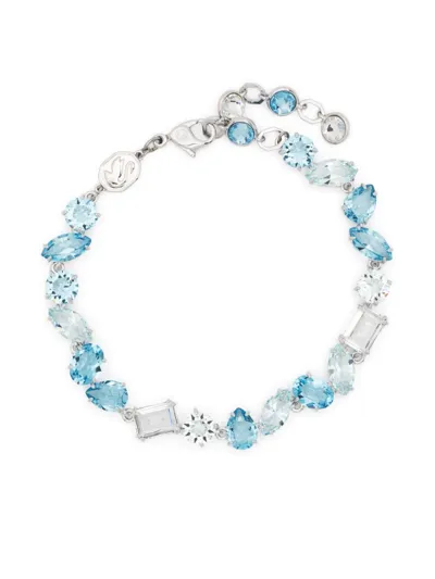 Swarovski Gema Mixed-crystals Bracelet In Blue