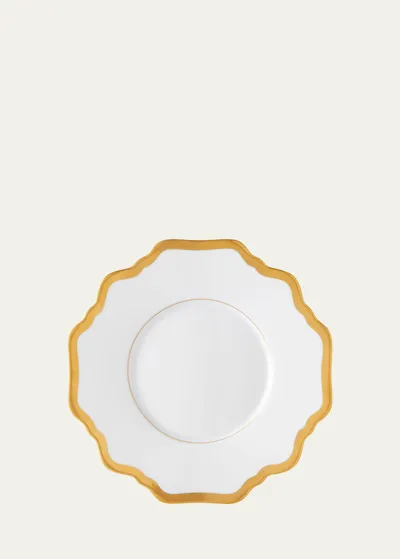 Anna Weatherley Antique White With Gold Saucer In Multi