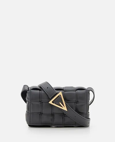 Bottega Veneta Small Padded Cassette Leather Shoulder Bag In Black