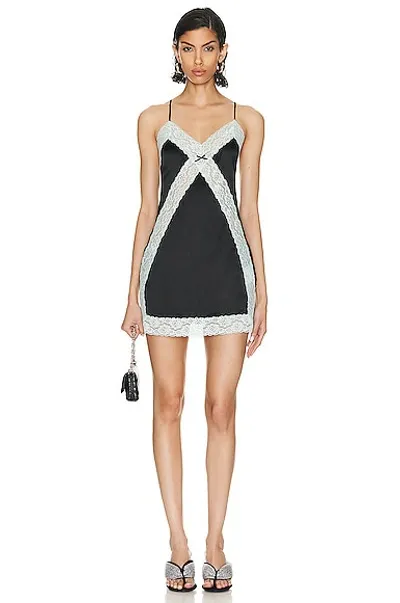 Alexander Wang Lace Mini Dress In Black