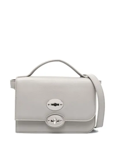 Zanellato Ella Crossbody Leather Bag In Grey