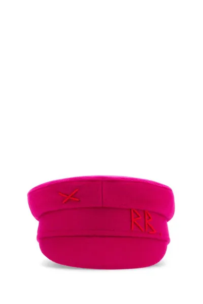 Ruslan Baginskiy Curved Peak Beret In Pink