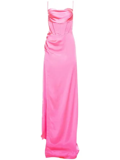 Retroféte Rosa Dress In Hyper Pink