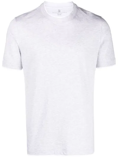 Brunello Cucinelli Grey Cotton T-shirt