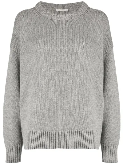 The Row Sibem Grey Wool And Cashmere-blend Jumper