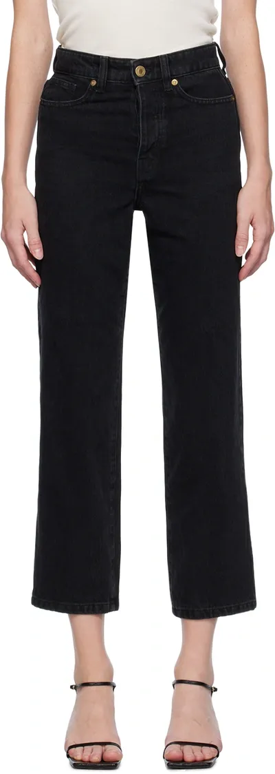 By Malene Birger Black Milium Jeans In 050 Black