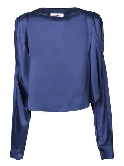 Mm6 Maison Margiela Shirts In Blue